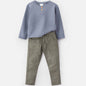 Choys | Kids' Long-Sleeve Henley Shirt and Slim-Fit Pants | 13D1