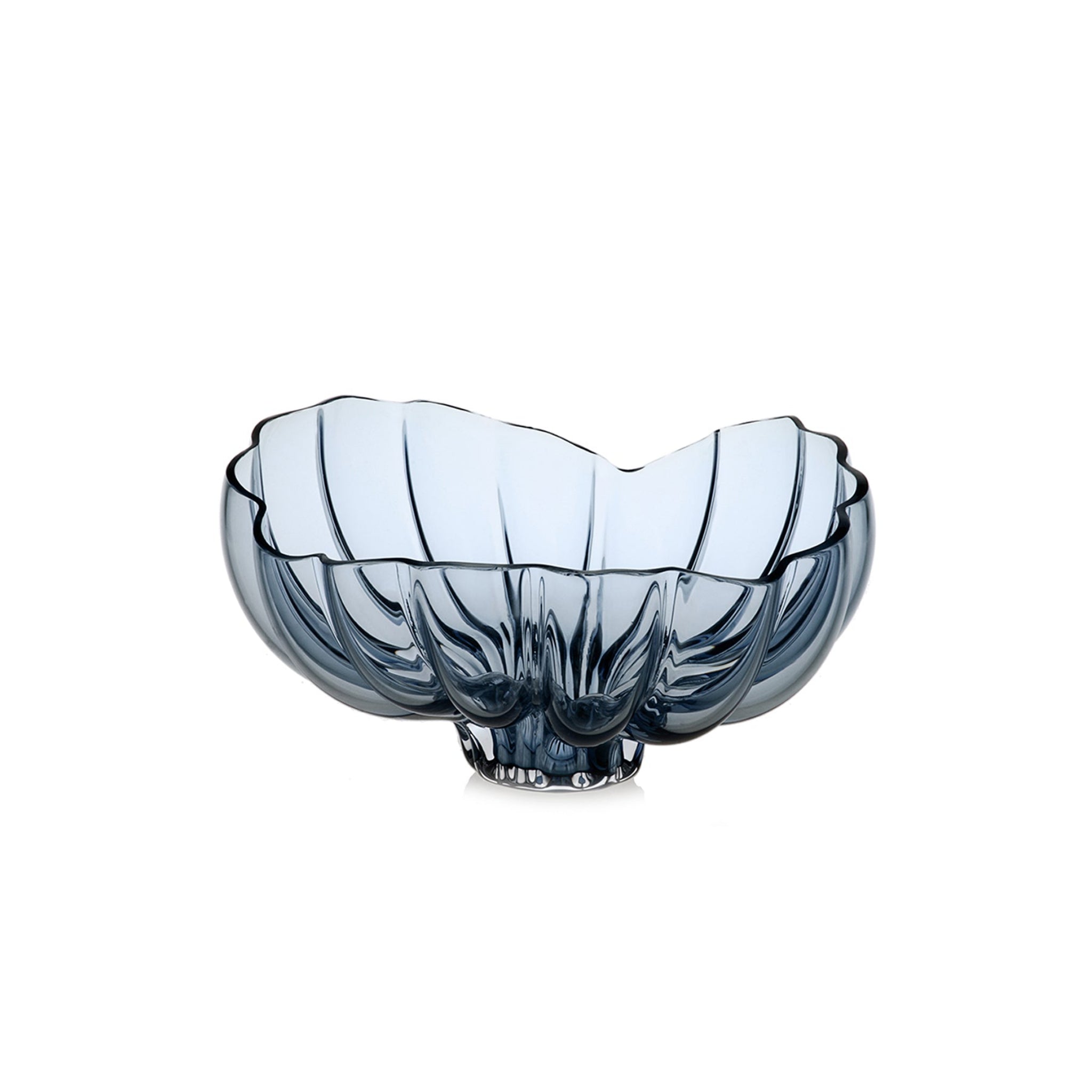 Nouvel | Calabaza Bowl | Clear, Steel Blue
