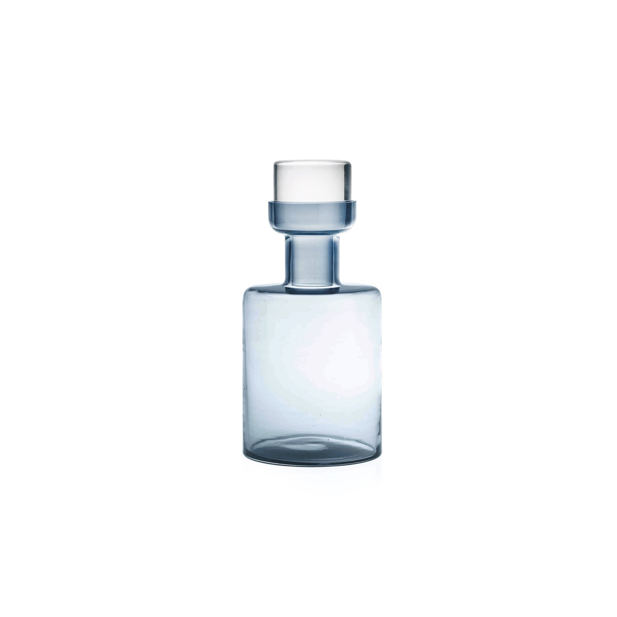 Nouvel | Audrey Bottle & Stopper | Clear, Gray, Blue, Green