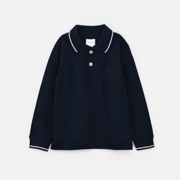 Choys | Kids' Classic Long Sleeve Polo Shirt | 17E4