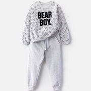 Choys | Kids' Cozy Bear Boy Sweatshirt and Jogger Set | 13F2