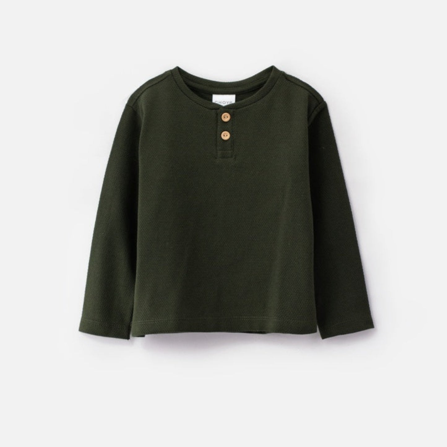 Choys | Kids Long Sleeve Henley Shirt and Slim Fit Pants | 13F3