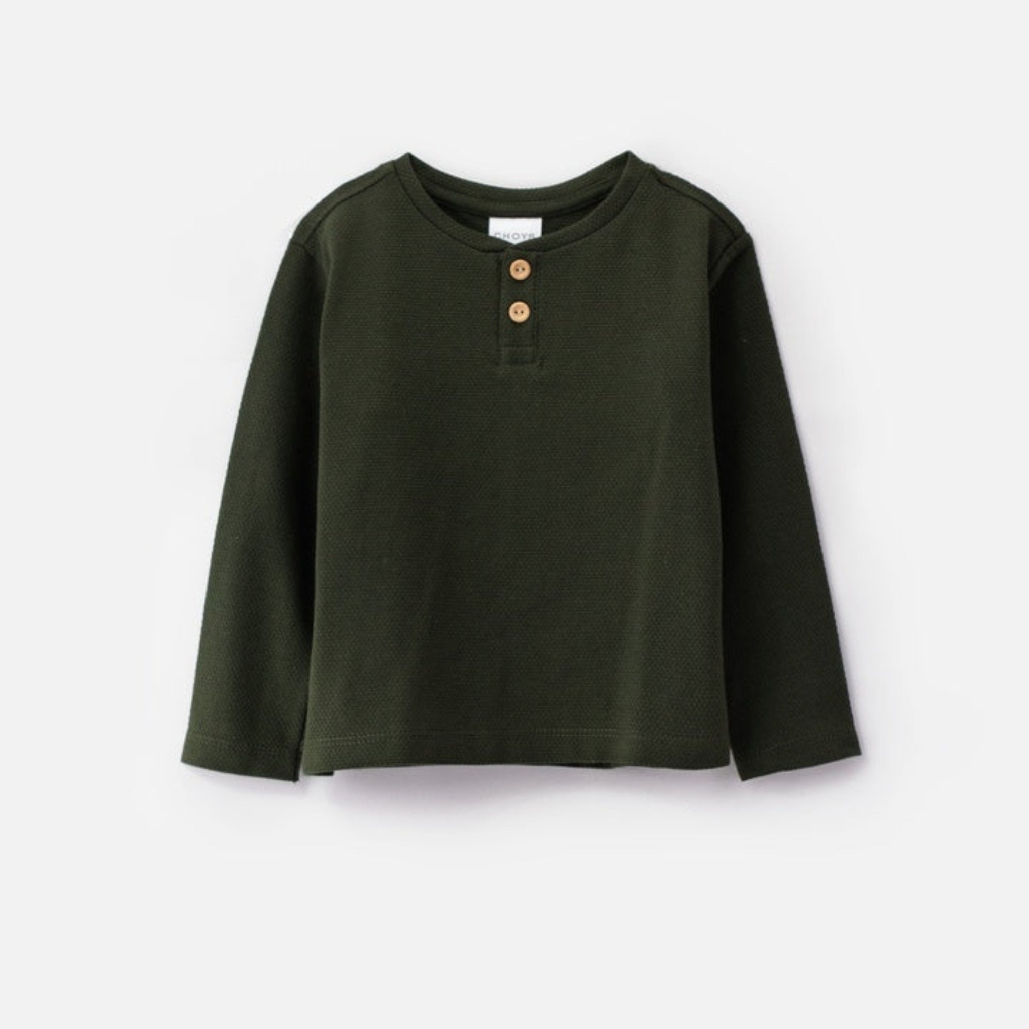 Choys | Kids Long Sleeve Henley Shirt and Slim Fit Pants | 13F3