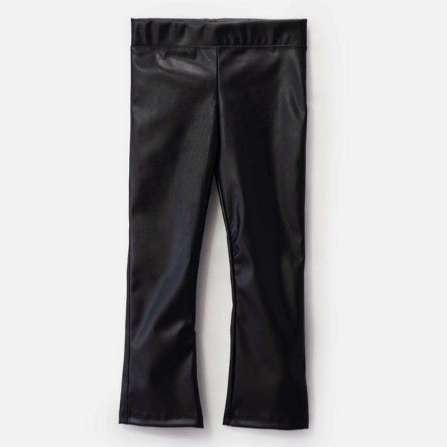 Choys | Girls' Black Faux Leather Leggings | 10K2