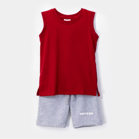 Choys | Set For Boys With Sleeveless T-shirt And Shorts | 13H3