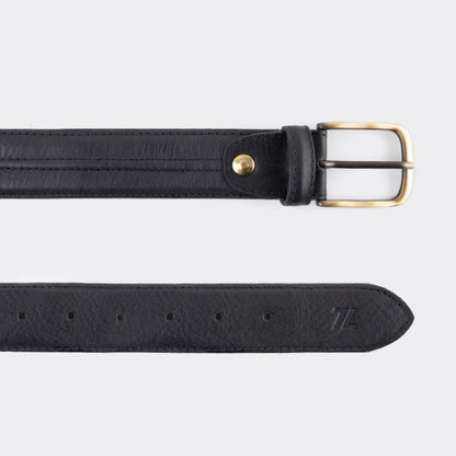 7 Leguas | Men's Casual Dress Black Belt | 12-B