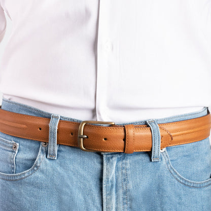 7 Leguas | Men's Casual Dress Maple Belt | 12-C