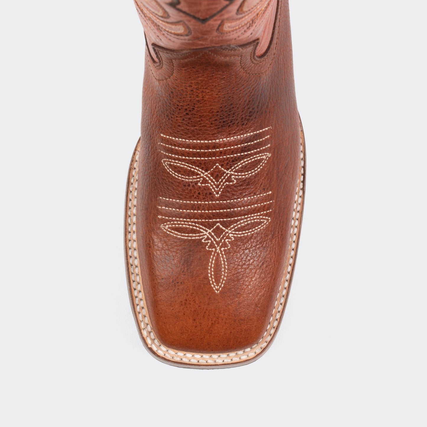 7 Leguas | Men's Bison Ocher Leather Rodeo Boot with Rubber Sole | 1553-H