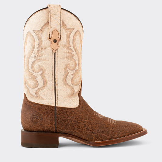 7 Leguas | Men's Cognac Leather Rodeo Boot with Leather Sole | 1555-D
