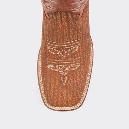 7 Leguas | Men's Shedron Nubuck Bullneck Rodeo Boot with Leather Sole | 1557-C