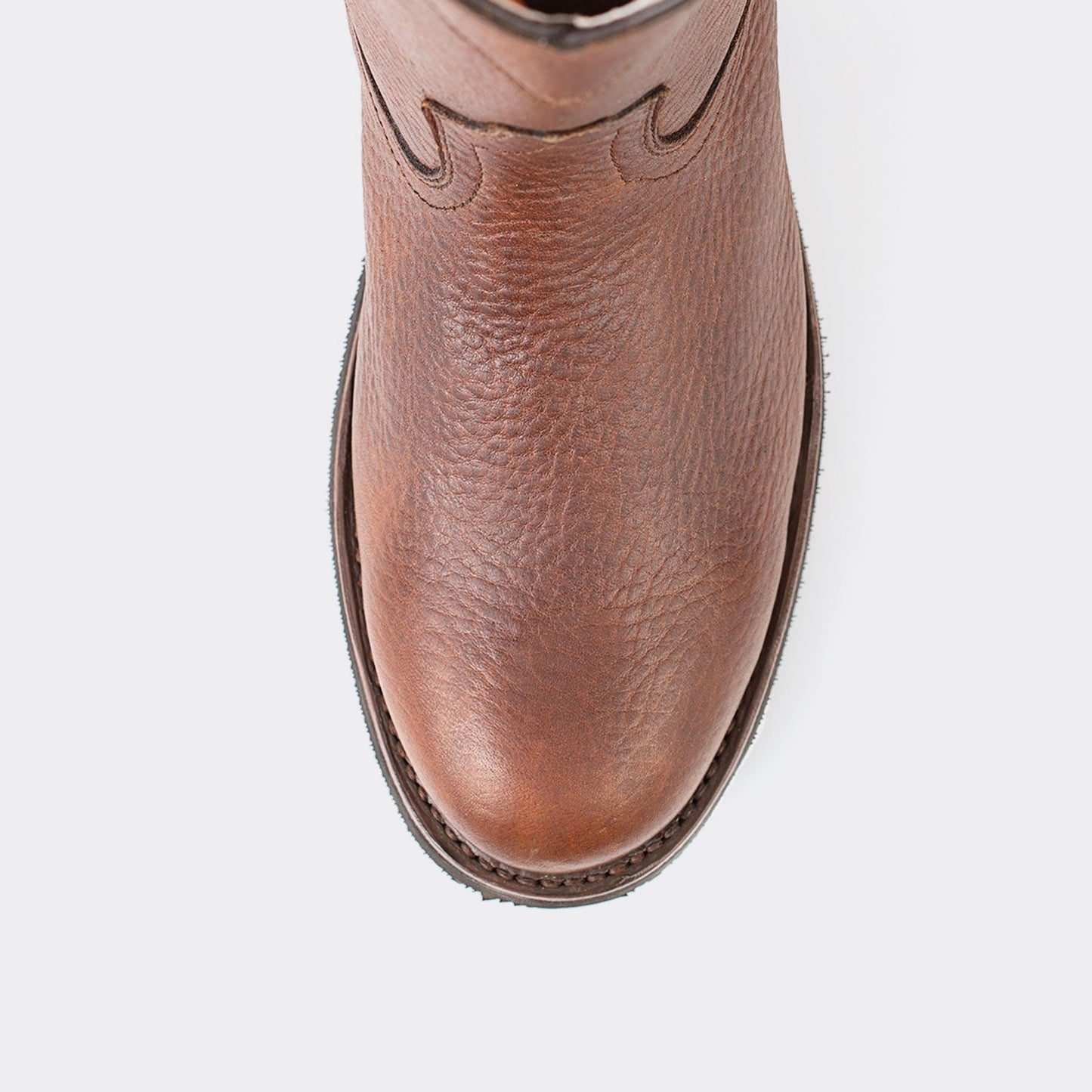 7 Leguas | Men's Leather Zipper Roper Boot with Rubber Sole Ocher | 1677-FA