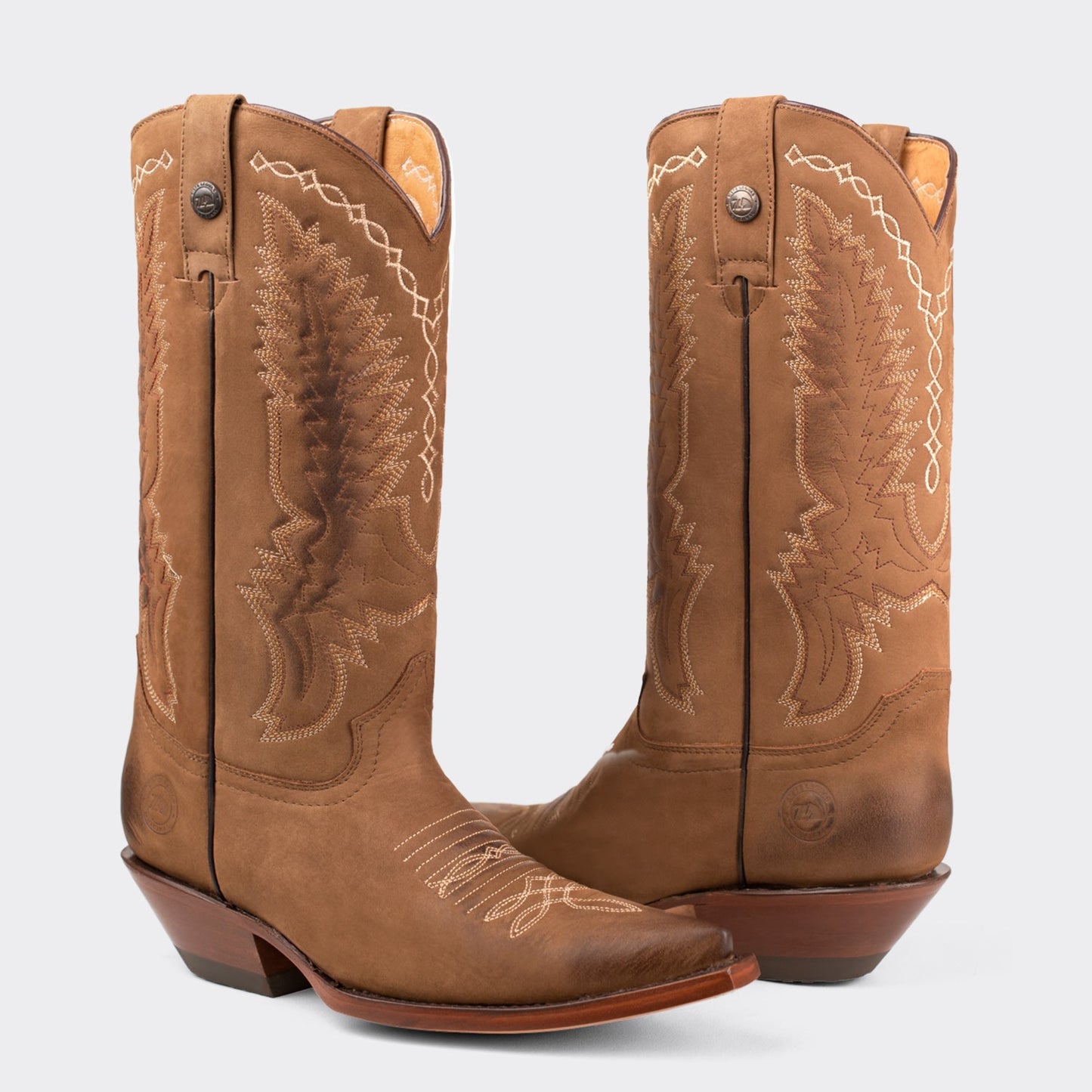 7 Leguas | Men's Terracota Leather Cowboy Boot with Leather Sole | 1748-EJ