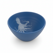Damar | Individual Blue Bowl | White Octopus
