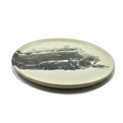 Damar | Dorado Head Dinner Plate | Black Print