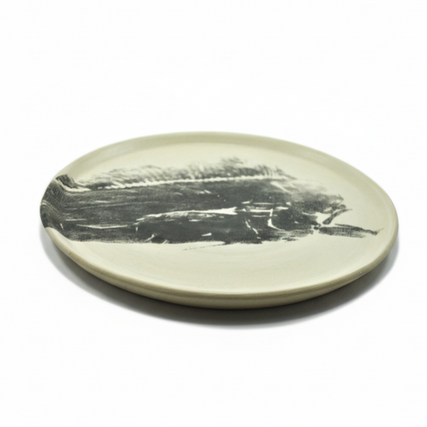 Damar | Dorado Head Dinner Plate | Black Print