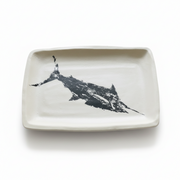 Damar | Full Marlin Rectangular Platter | Black Print
