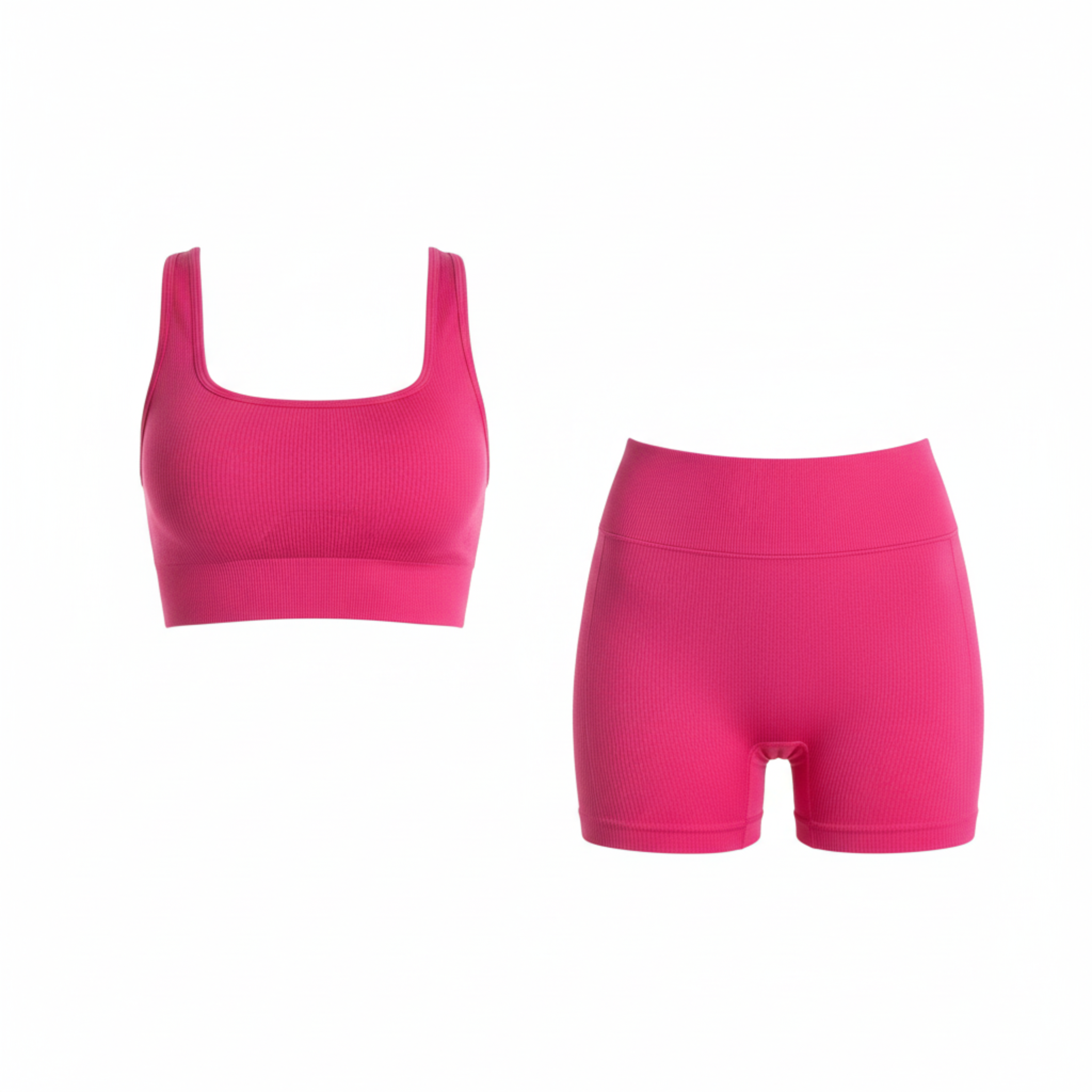 Majo | Solid Shorts and Top Set | Pink