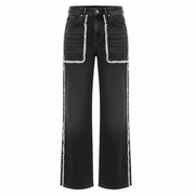 Oboe | O-2000-Straight Jeans | Black Denim