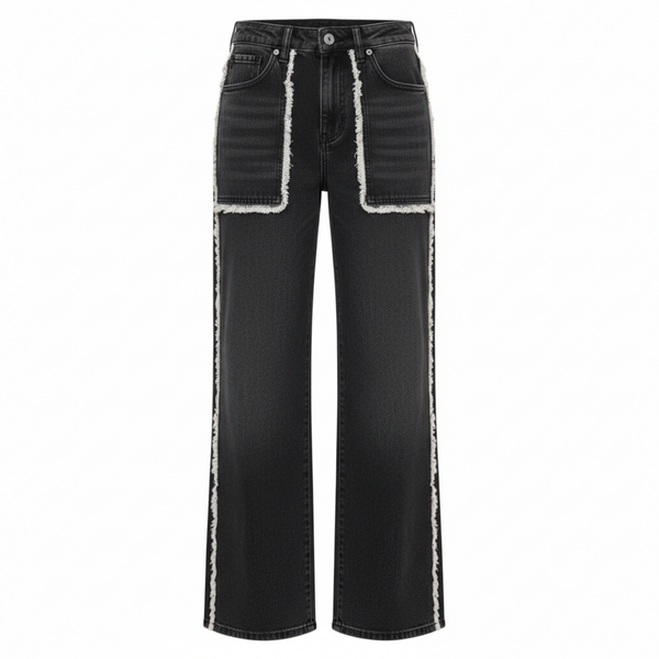 Oboe | O-2000-Straight Jeans | Black Denim