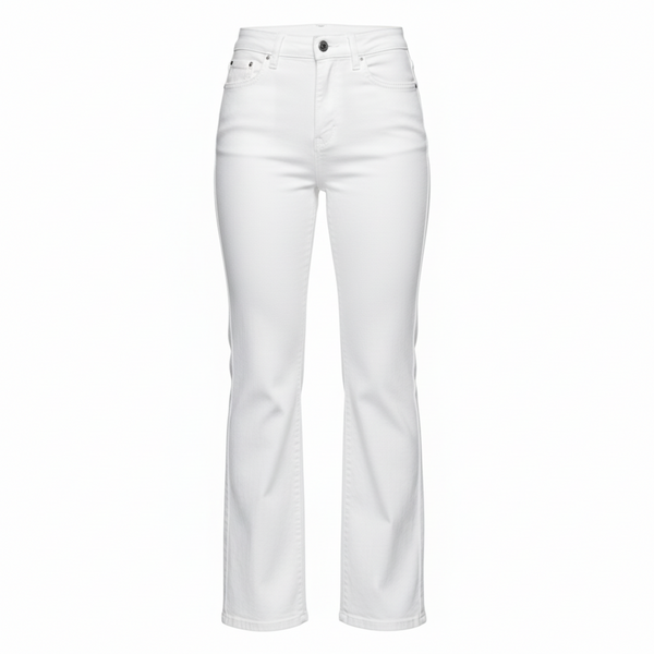 Oboe | O-2003 Straight-Cut Jeans | White