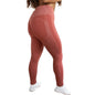 Red Berry | Heathered leggings with dotted side design and booty-enhancing push-up effect |