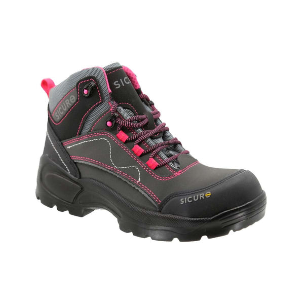 Sicuro | Gray Technoleather Nubuck Leather Work Boot