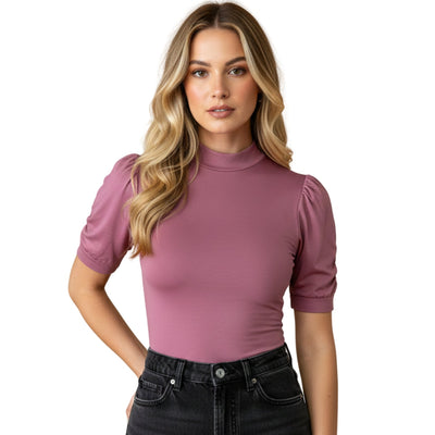 GDA Seamless | Princess Sleeve Lightweight Blouse | Mauve