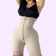 Nuit Rose |  Strapless Hourglass Shapewear Bodysuit | Beige, Pink