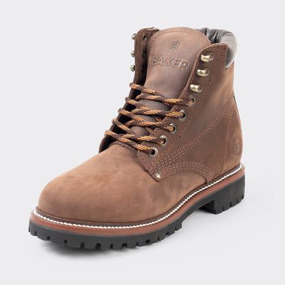 7 Leguas | Men's Maple Leather Work Boot with Rubber Sole | 2413-A