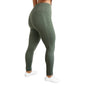Red Berry | Heathered power leggings with double compression and push-up effect |