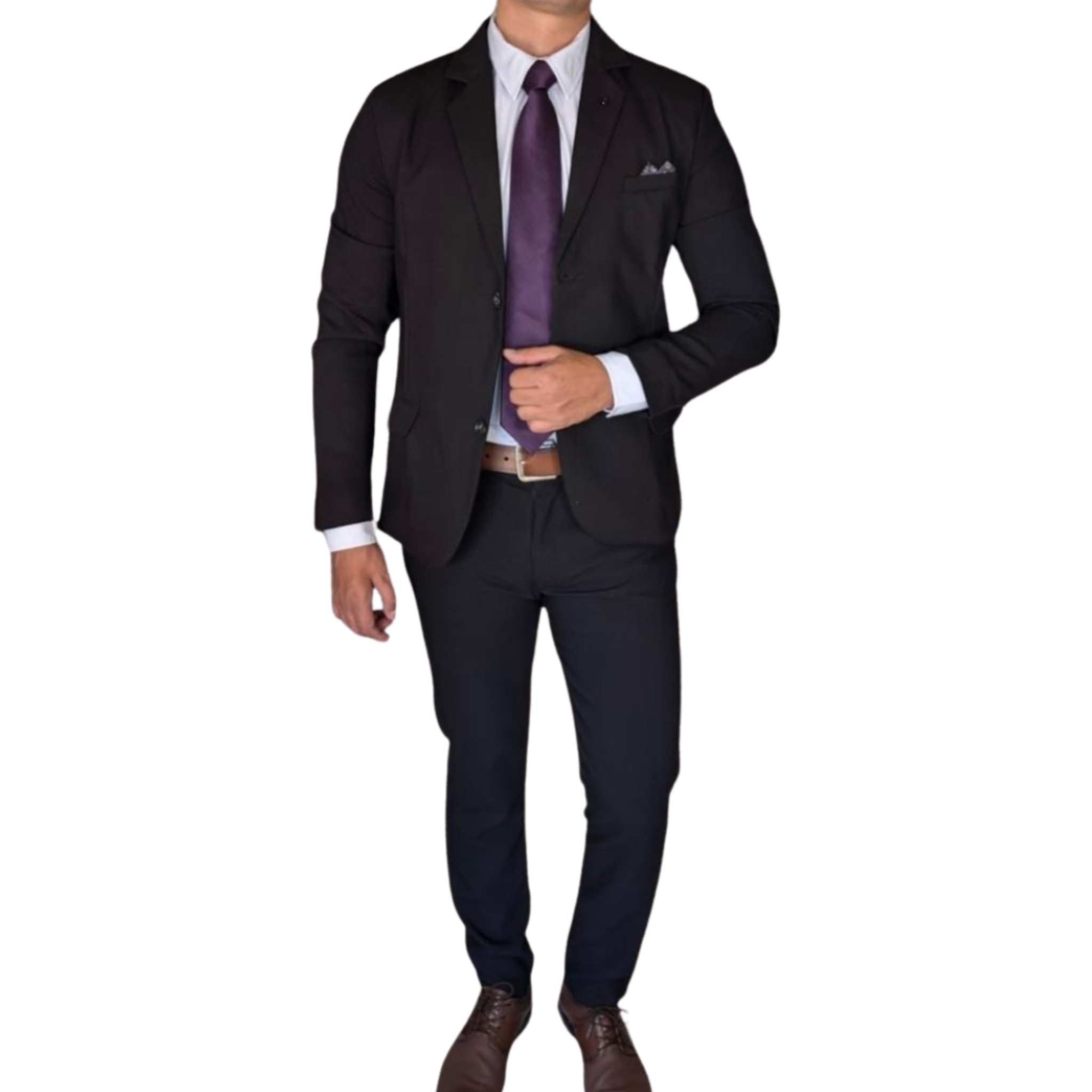 Kovx | Black Suit with Pants | Style 2206 | Slim Fit