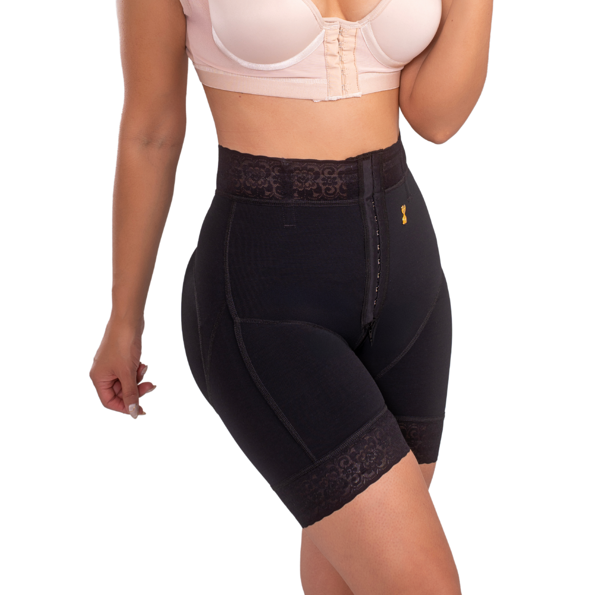 Nuit Rose | Daily Wear High Compression Butt-Lifting Shorts with Hook Closure