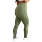 Red Berry | Heathered power leggings with double compression and push-up effect |