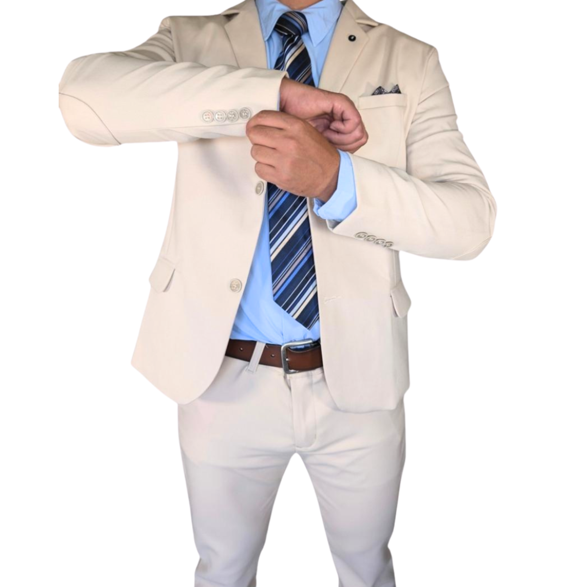 Kovx | Off White Suit with Pants | Style 2207 | Slim Fit