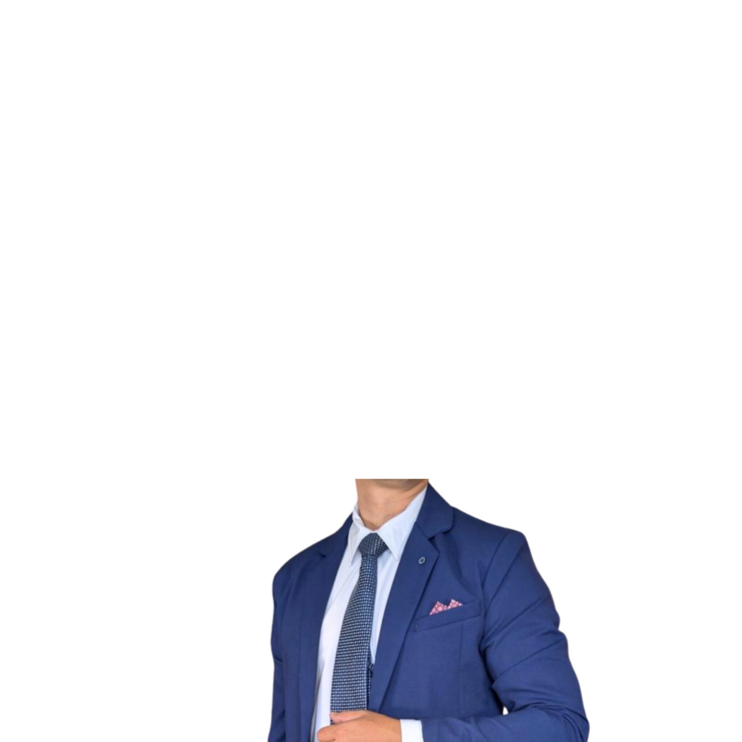 Kovx | Electric Blue Suit with Pants | Style 2208 | Slim Fit