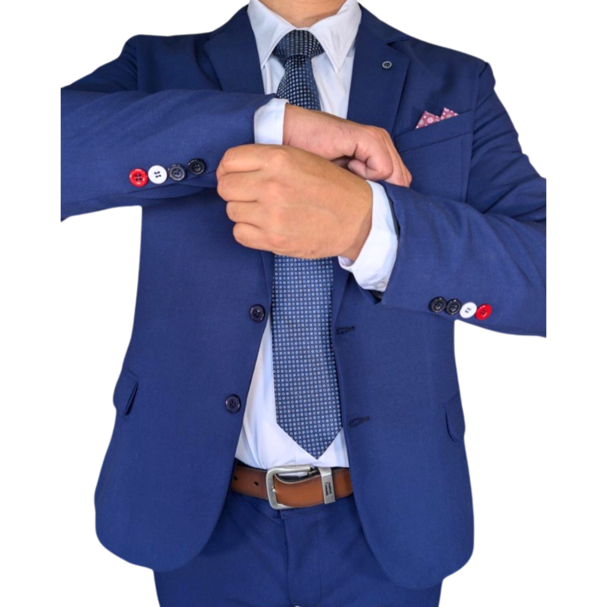 Kovx | Electric Blue Suit with Pants | Style 2208 | Slim Fit