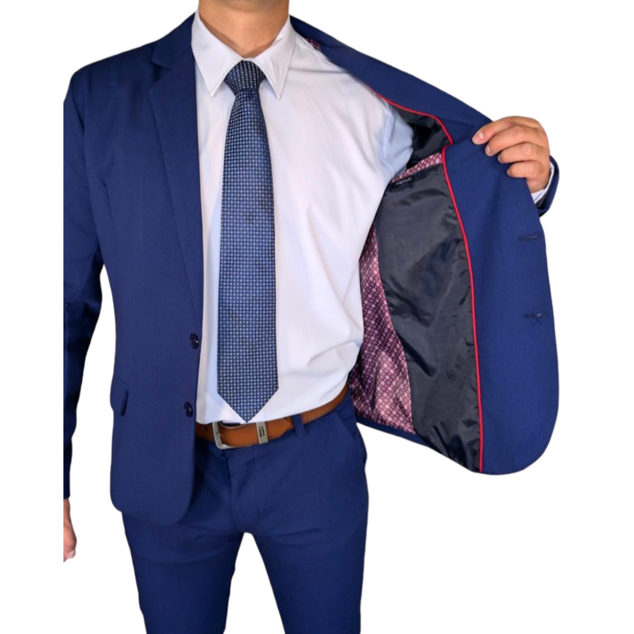 Kovx | Electric Blue Suit with Pants | Style 2208 | Slim Fit