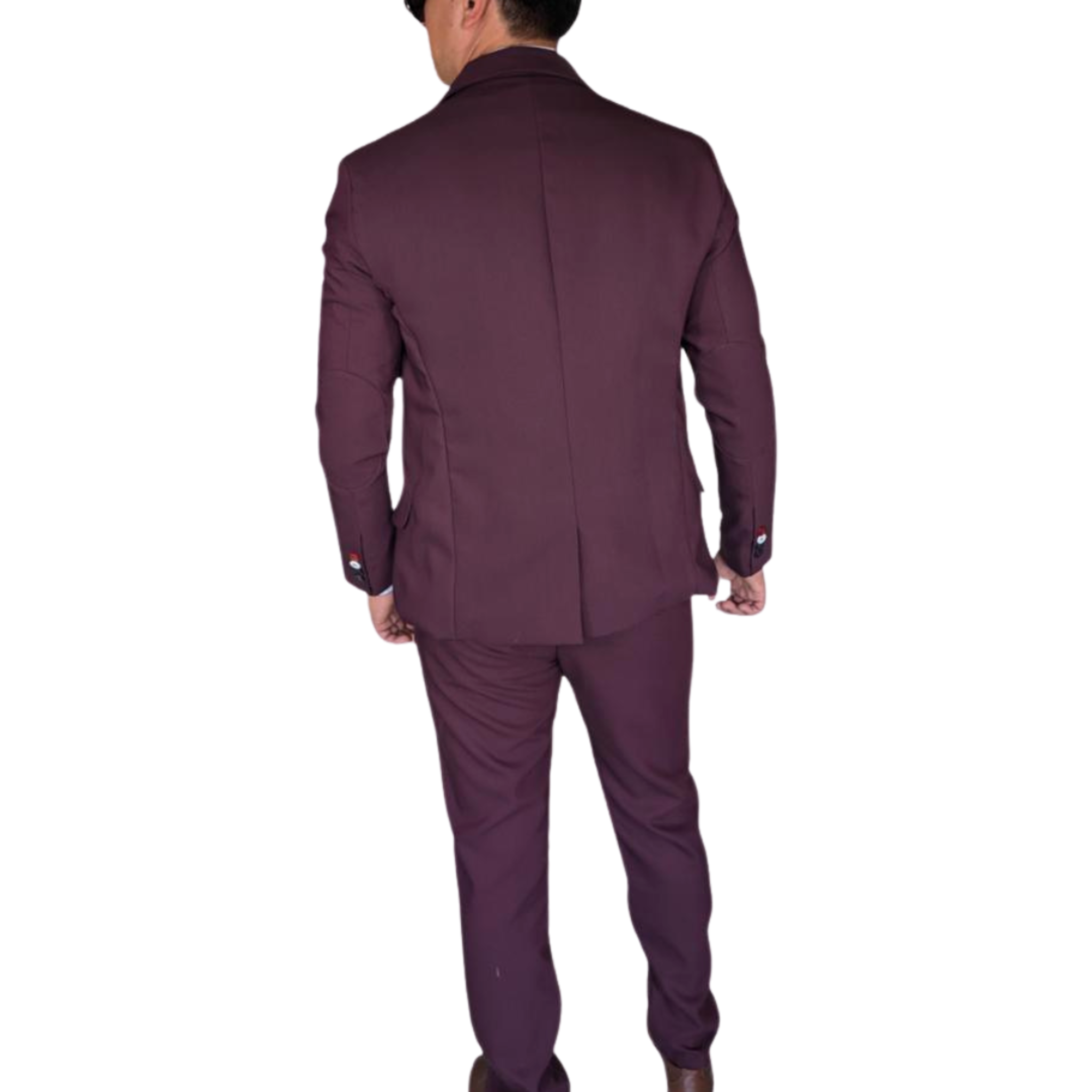 Kovx | Burgundy Suit with Pants | Style 2209 | Slim Fit