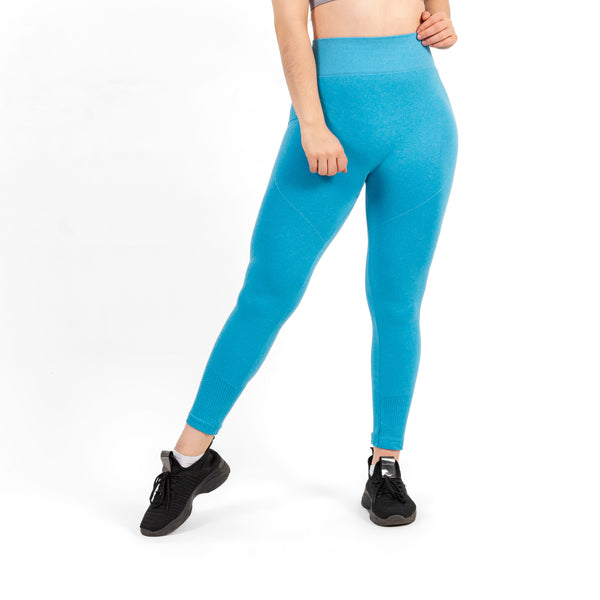 GDA Seamless | Dotted Design High-Waisted Leggings | Turquoise
