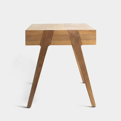 Brossard | Contemporary-Style Desk, 2 Drawers | Natural