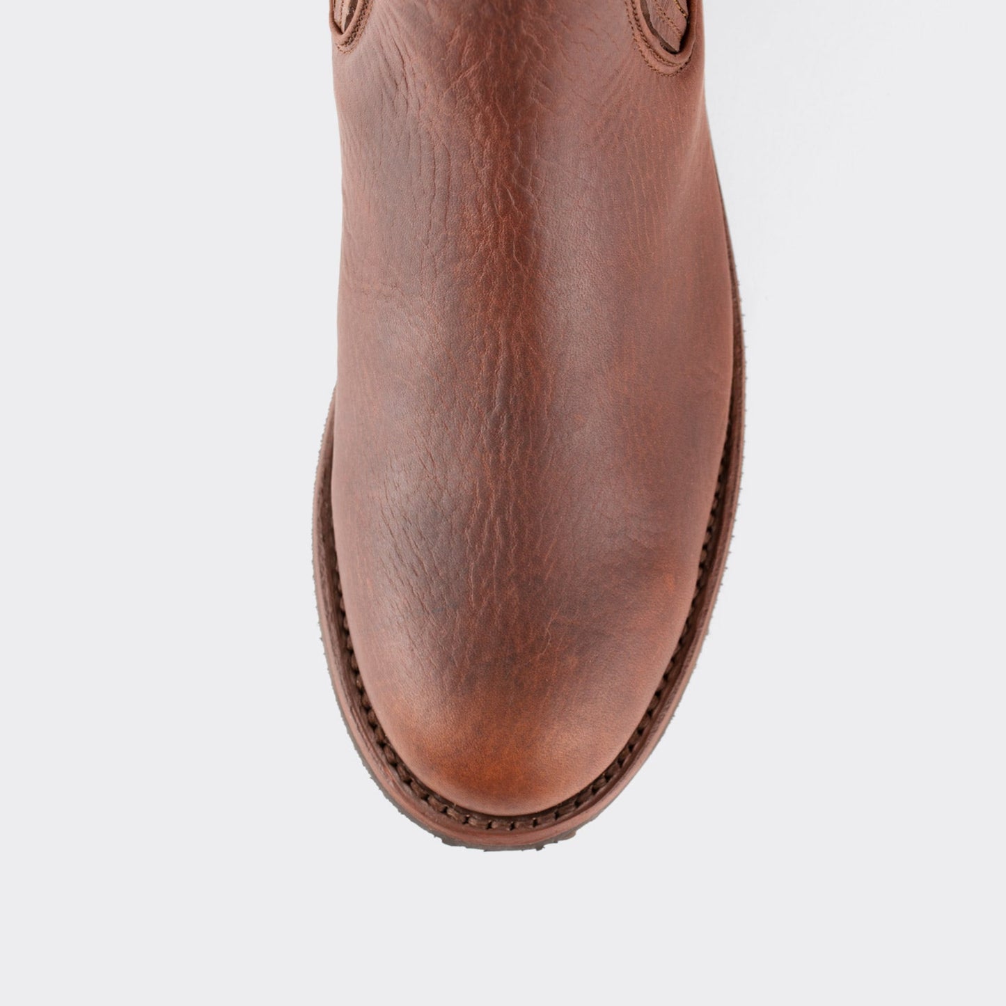 7 Leguas | Men's Leather Charro Short Boot with Rubber Sole Ocher | 6000-DA