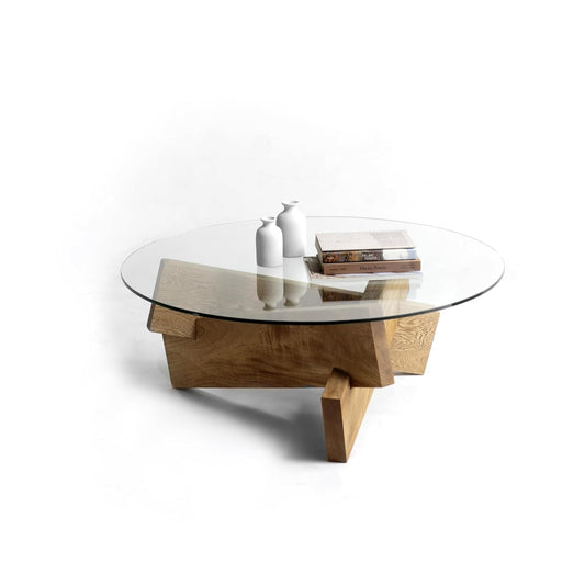 Brossard | Campfire-Style Solid Wood Coffee Table | Natural