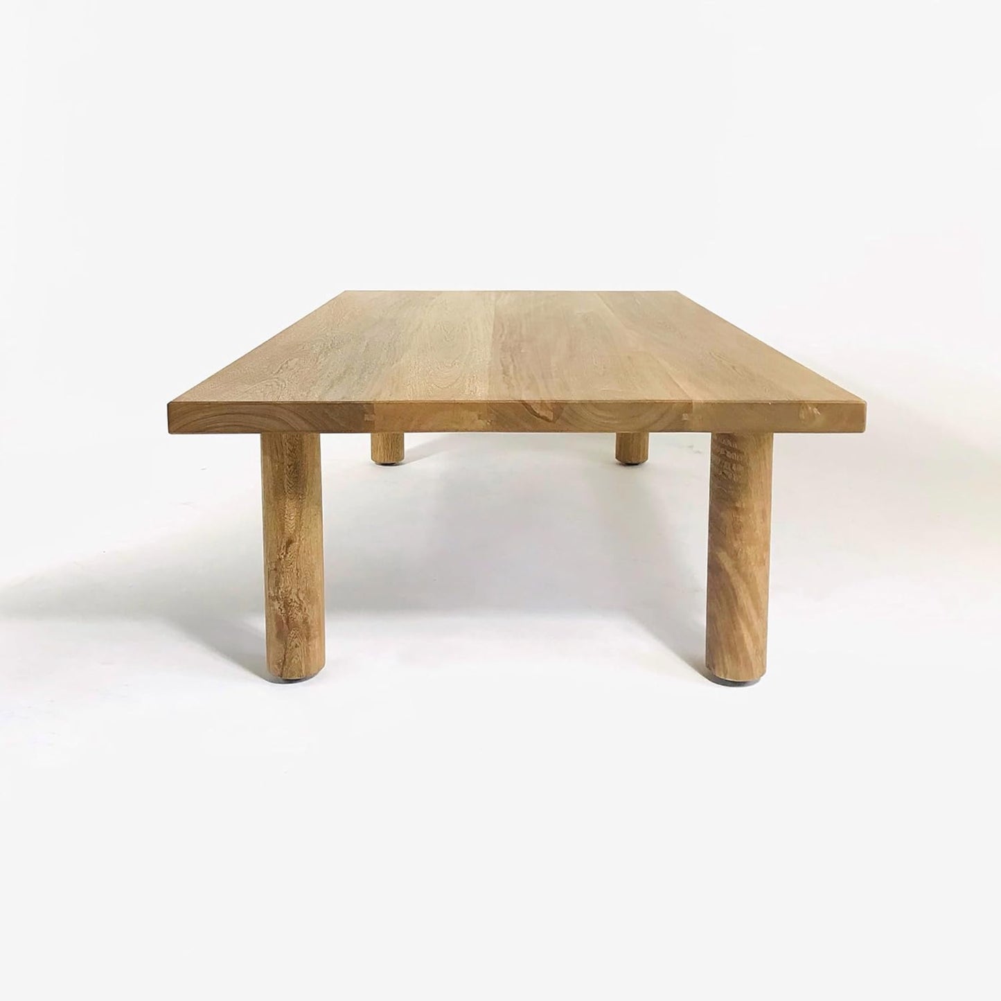 Brossard | Rectangular Coffee Table with Round Legs | Natural