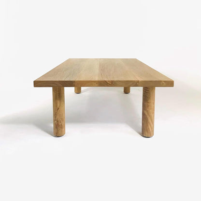 Brossard | Rectangular Coffee Table with Round Legs | Natural