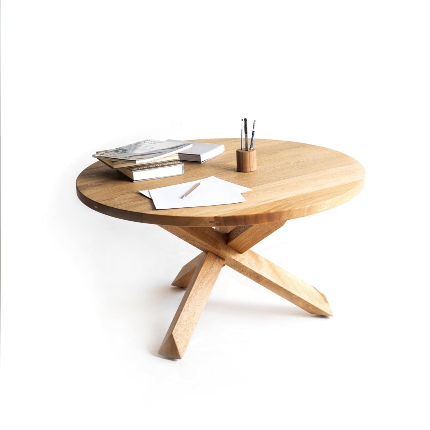 Brossard | Kids’ Low Table, Matatena-Style Base | Natural