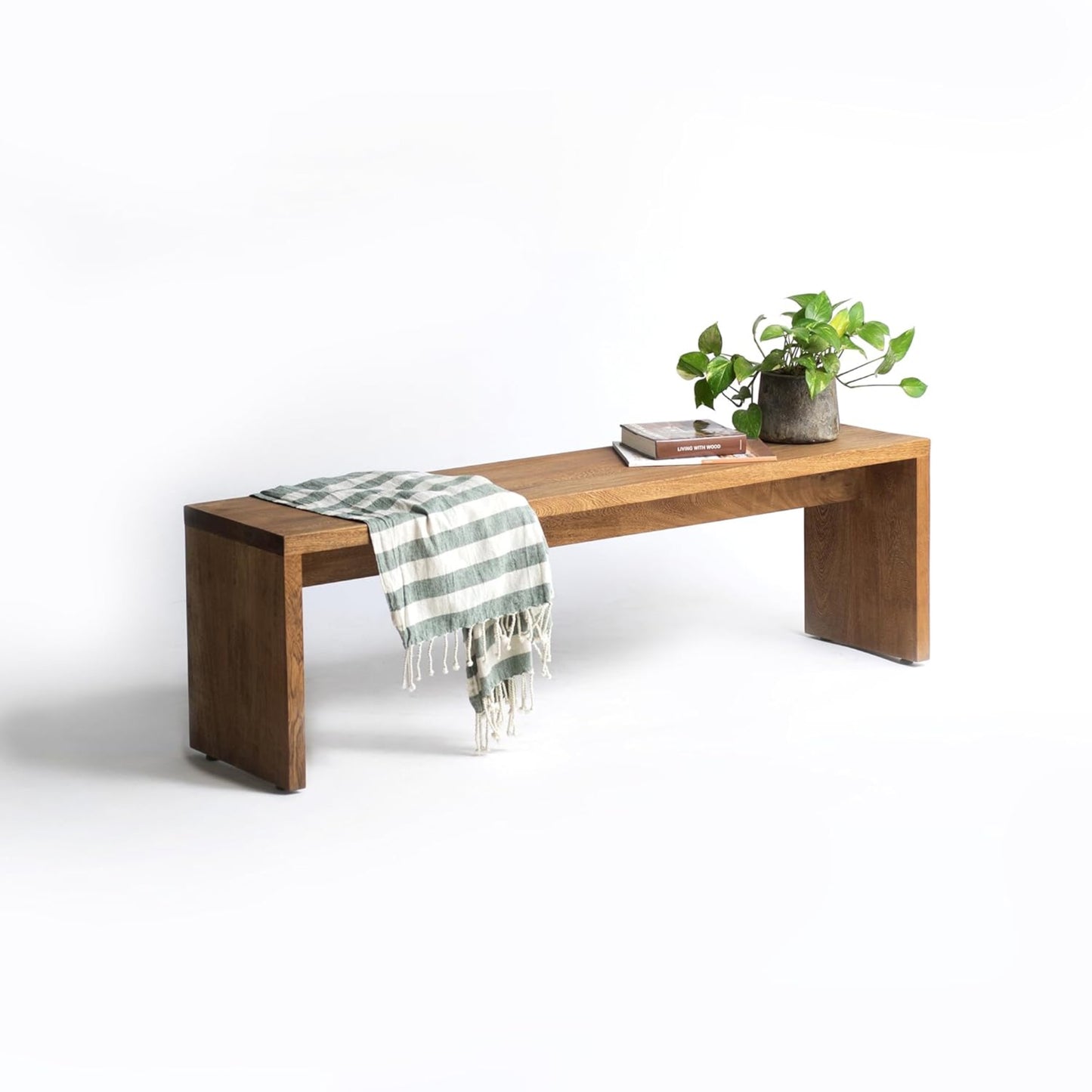 Brossard | U-Shaped Bench for Dining or End of Bed | Rosamorada Wood