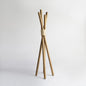 Brossard | Tipi Coat Rack with 4 Hooks | Rosamorada Wood