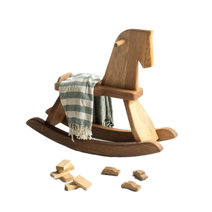 Brossard | Wooden Rocking Horse for Children | Natural