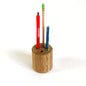 Brossard | Desk Pencil Holder, 4 Holes | Natural