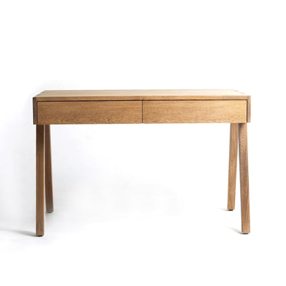 Brossard | Contemporary-Style Desk, 2 Drawers | Natural